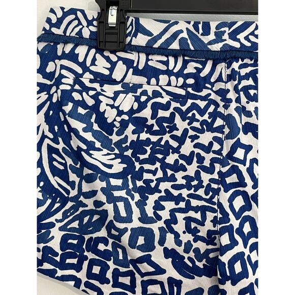 Lilly Pulitzer Shorts Size 0 Blue Animal Print Low Rise Tropical Resort Preppy - Picture 5 of 7